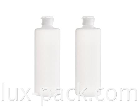 Transparent Refillable Empty Plastic Cosmetic Squeezable Vial Bottles with Flip Cap Toner Lotion Shower Gel Shampoo Bottle